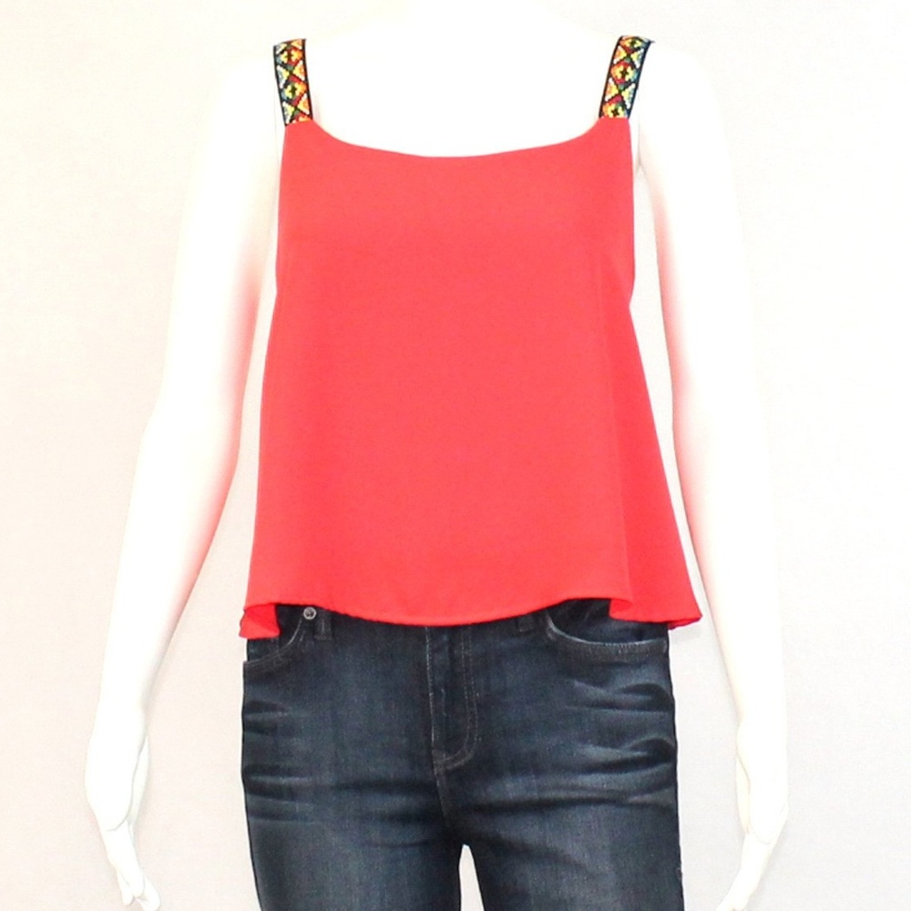 Sage Cropped Tribal Tank